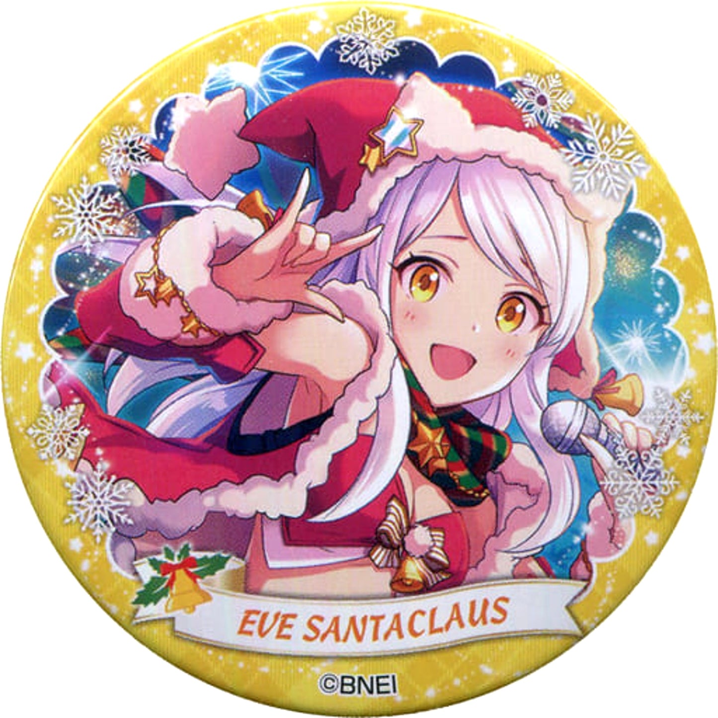 THE IDOLM@STER Cinderella Girls Eve Santa Claus Normal Trading Can Badge Part 1 A The IDOLM@STER Tokyu Hands Limited Buttons [USED]