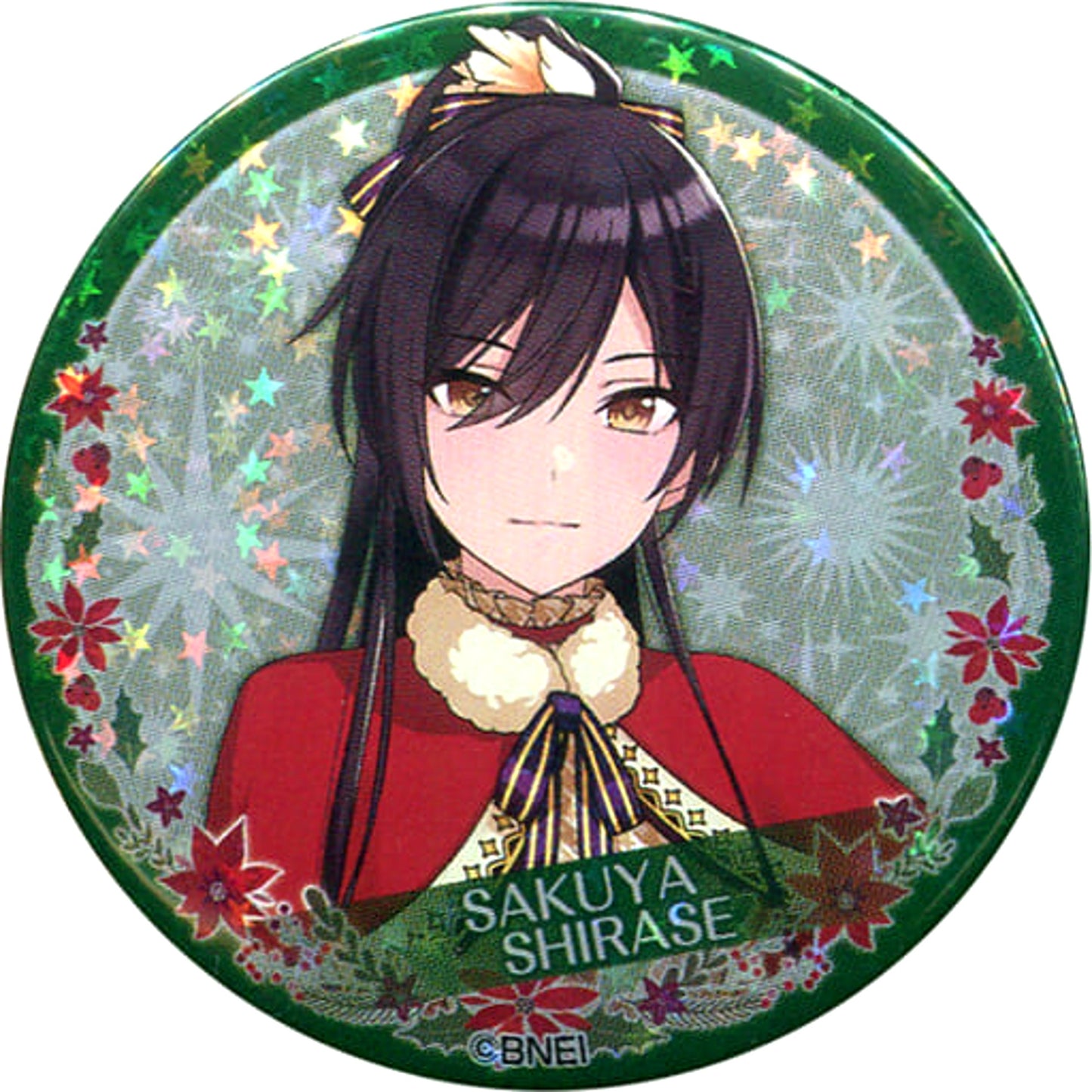 THE IDOLM@STER Shiny Colors Shirase Sakuya Hologram Trading Can Badge Part 1 The IDOLM@STER Tokyu Hands Limited Buttons [USED]