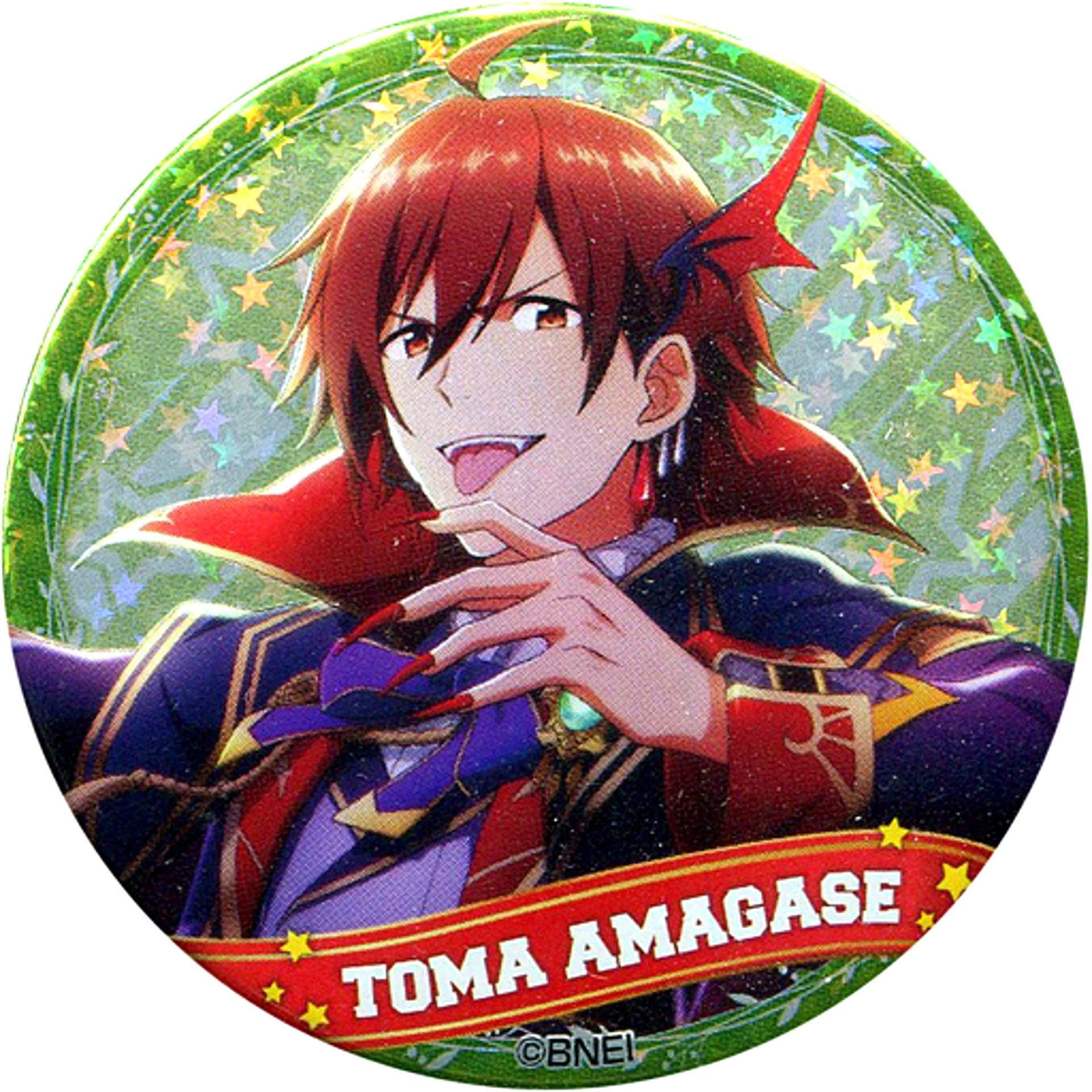 Toma Amagase Hologram The Idolmaster SideM Trading Badge Vol. 1 B The Idolmaster x Tokyu Hands Limited [USED]