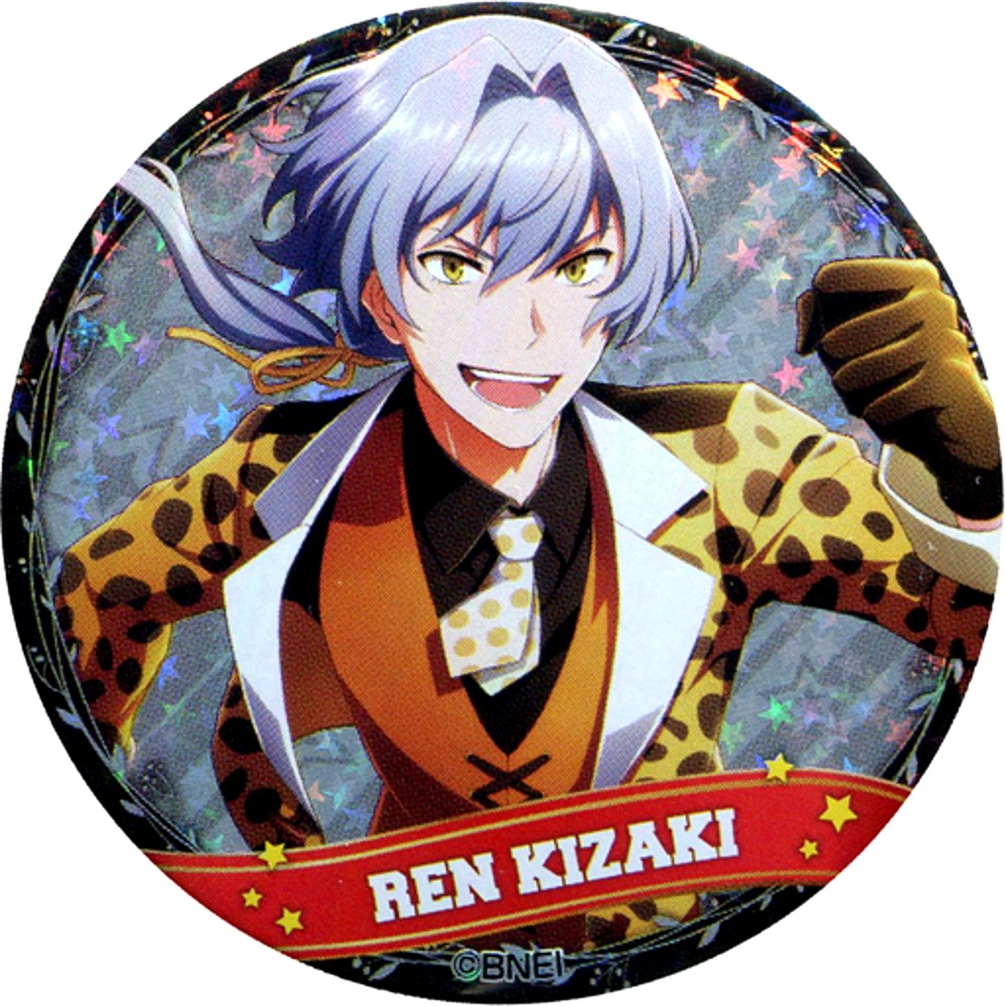 Ren Kizaki Hologram The Idolmaster SideM Trading Badge Vol. 1 B The Idolmaster x Tokyu Hands Limited [USED]