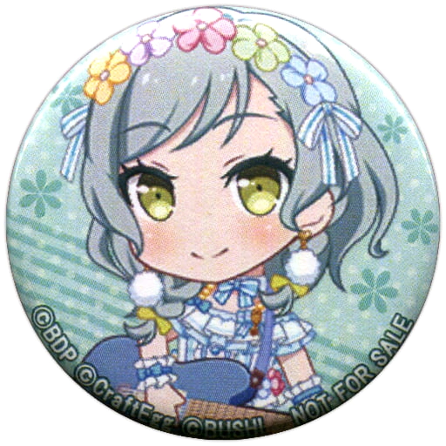 BanG Dream! Girls Band Party! Hina Hikawa Original Can Badge Sega no Taiyaki 1st Edition Limited Menu Order Benefits Buttons [USED]