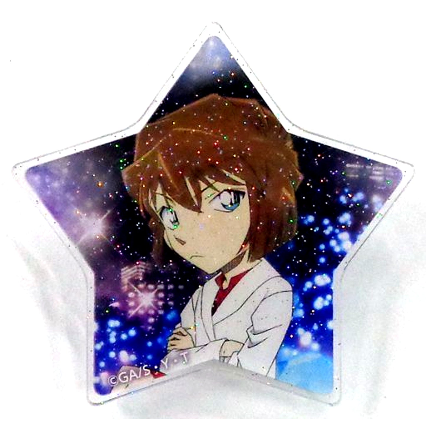 Ai Haibara Detective Conan Blind Star Shape Glitter Acrylic Badge Star Ver. Animate Girls Festival 2019 Goods [USED]