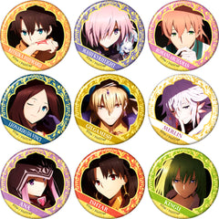 Fate/Grand Order: Absolute Demonic Front - Babylonia Ritsuka Fujimaru & Others Character Badge Collection All 9 Types Set Buttons [USED]