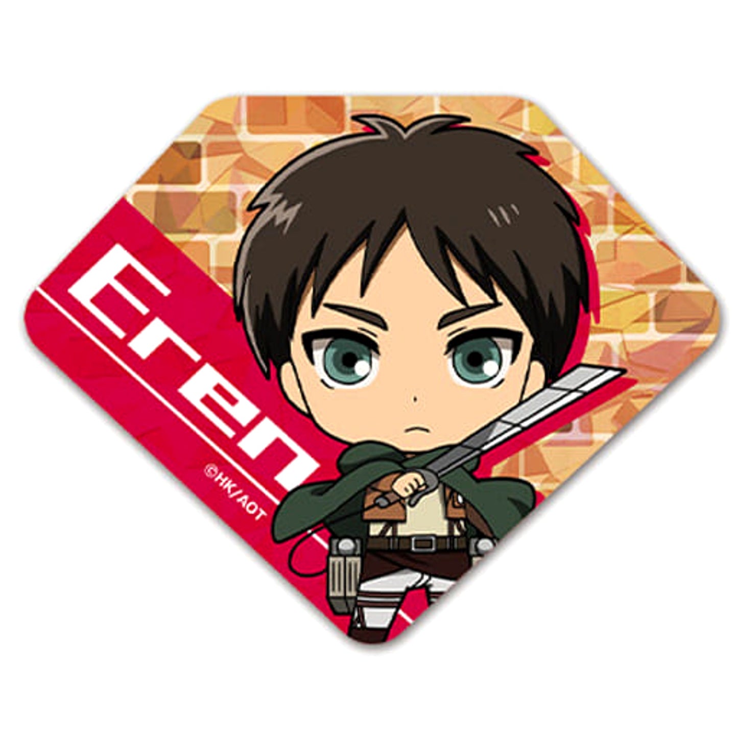 Attack on Titan Ellen Yeager Trading Prism Badge Buttons [USED]