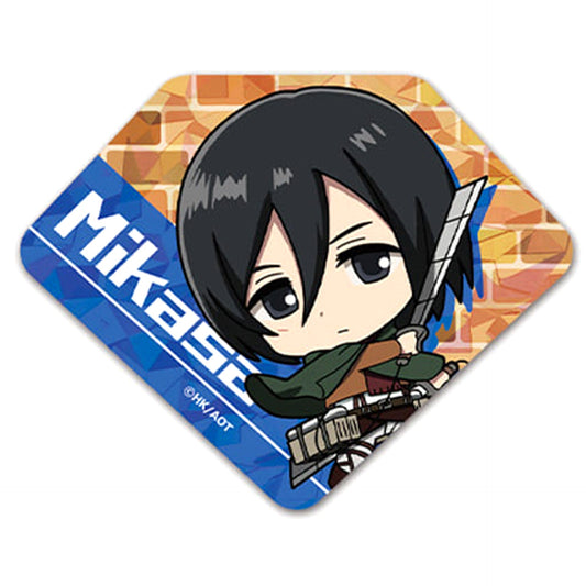 Attack on Titan Mikasa Ackerman Trading Prism Badge Buttons [USED]
