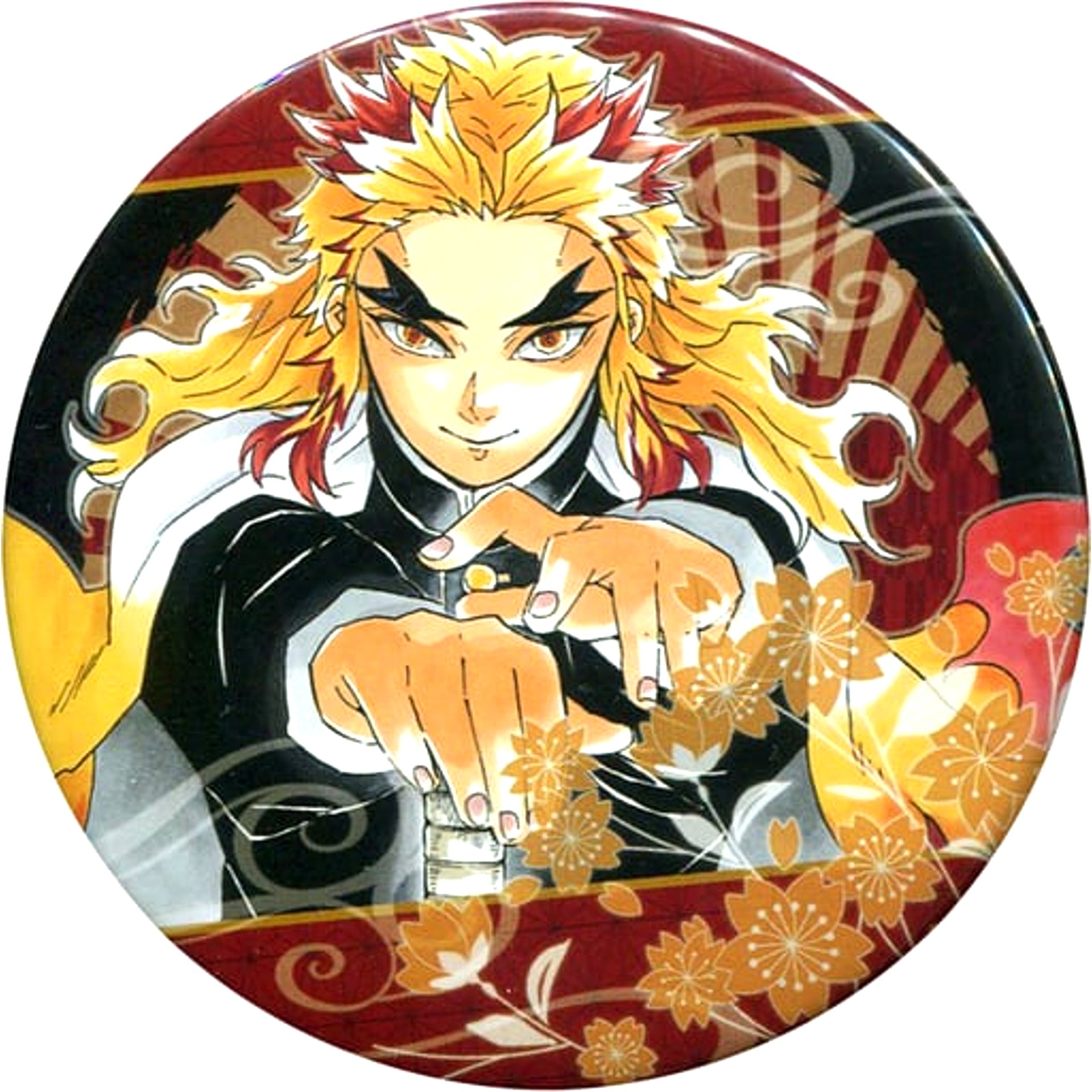 Kyojuro Rengoku Front Demon Slayer Kimetsu no Yaiba Collection Button Vol.1 Jump Shop Goods [USED]