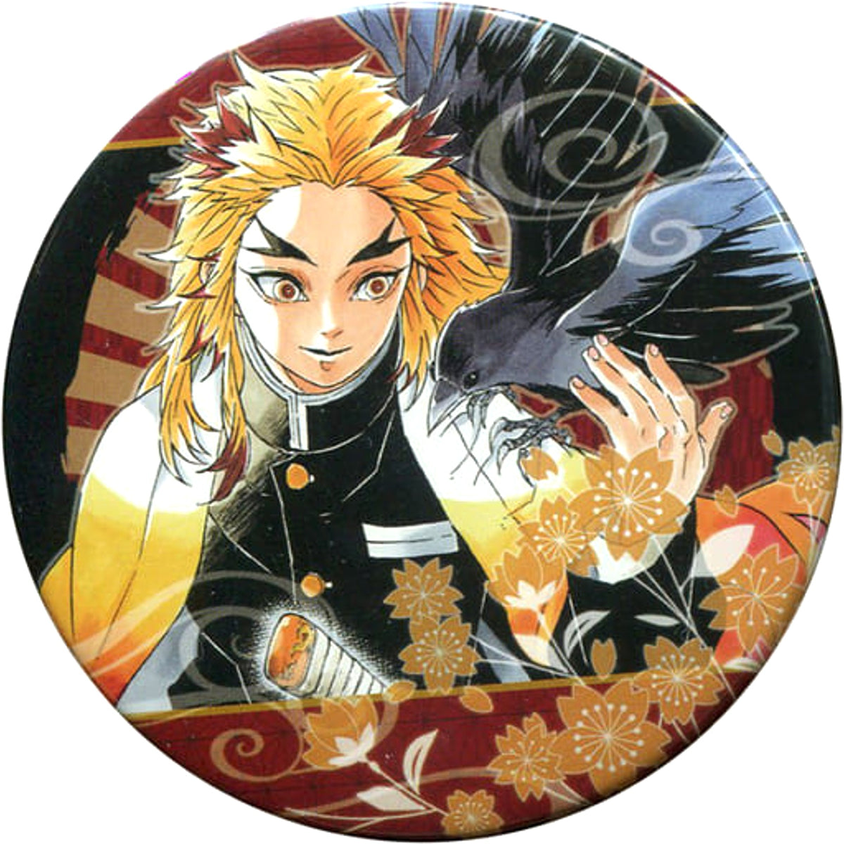 Demon Slayer: Kimetsu no Yaiba Kyojuro Rengoku Karous Collection Can Badge Part 1 Jump Shop Limited Buttons [USED]