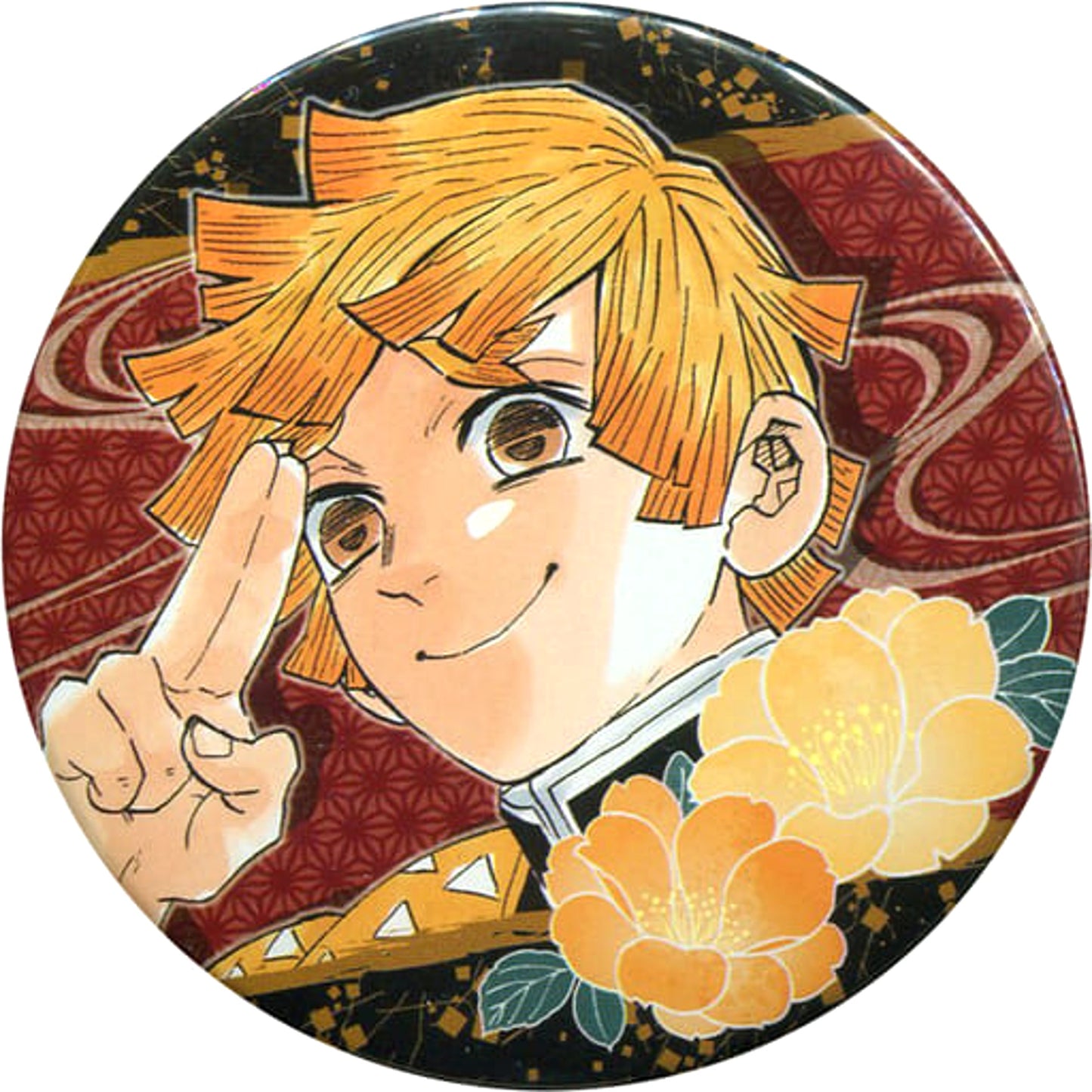 Zenitsu Agatsuma Demon Slayer: Kimetsu no Yaiba Collection Button Part 3 Jump Shop Fair Limited [USED]