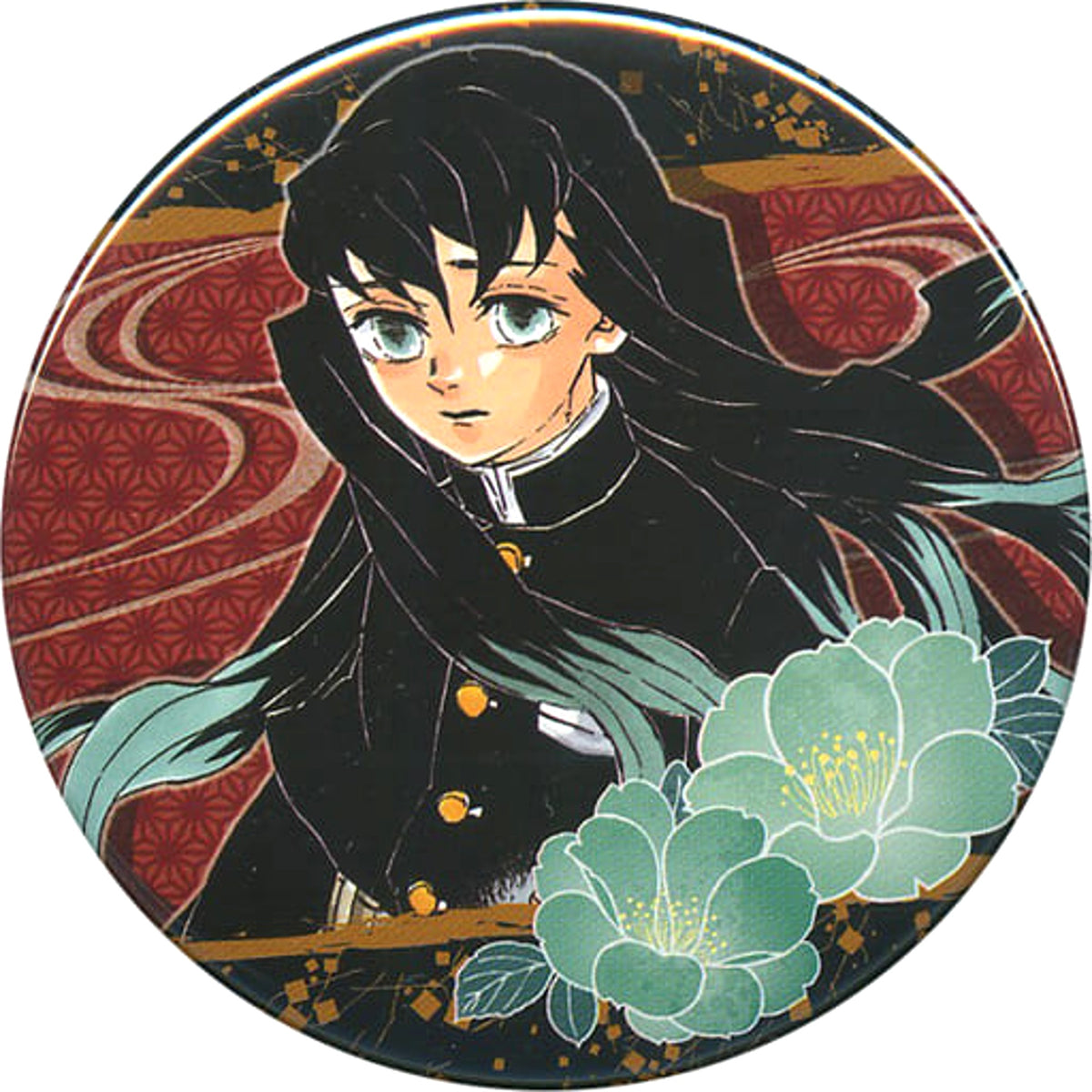 Demon Slayer: Kimetsu no Yaiba Muichirou Tokitou Collection Can Badge Part 3 Jump Shop Fair Limited Buttons [USED]