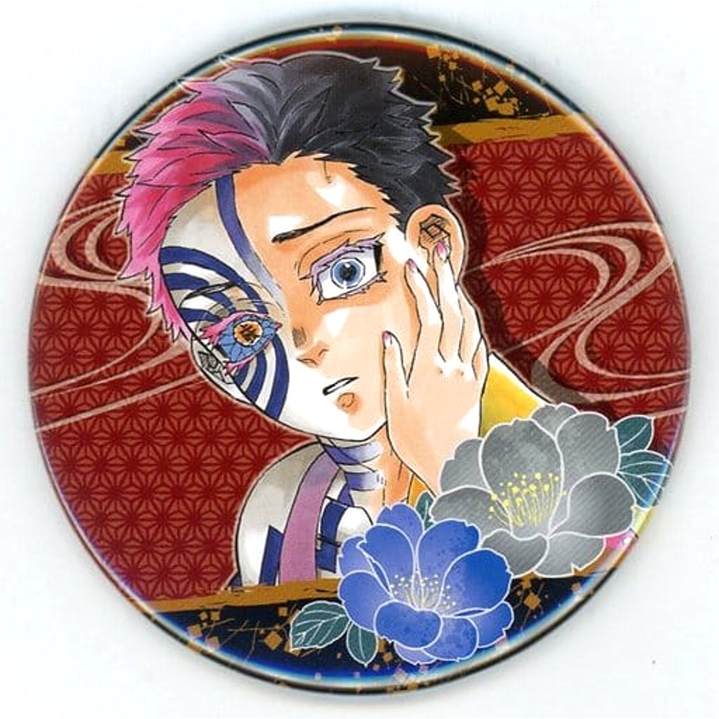 Demon Slayer: Kimetsu no Yaiba Akaza Collection Can Badge Part 3 Jump Shop Fair Limited Buttons [USED]
