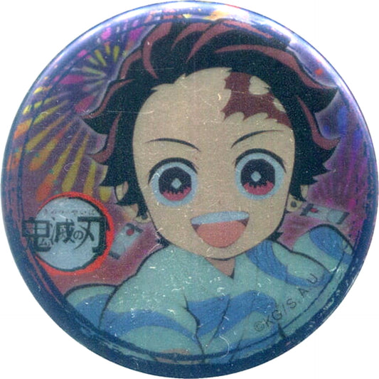 Demon Slayer: Kimetsu no Yaiba Tanjiro Kamado Metallic Ver. 57mm Random Can Badge ufotable cafe Summer Festival Event Limited Buttons [USED]