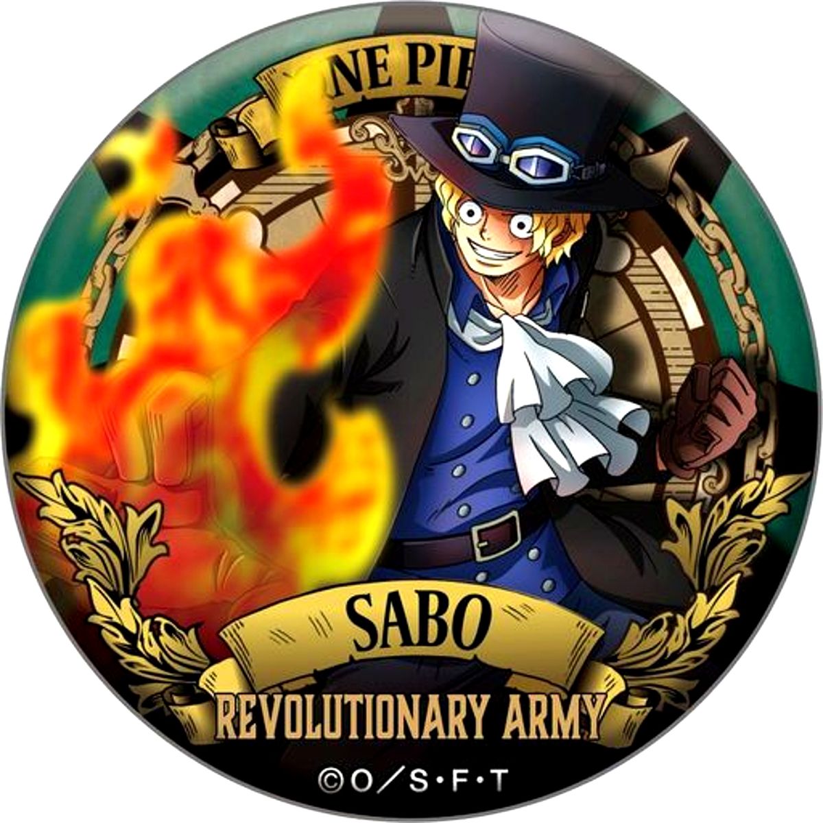 Sabo One Piece Ultimate Crew Giant Button [USED]