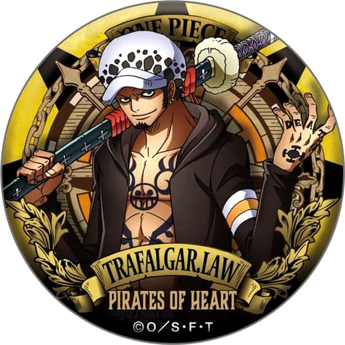 One Piece Trafalgar Law Ultimate Crew Dodeka Can Badge Buttons [USED]