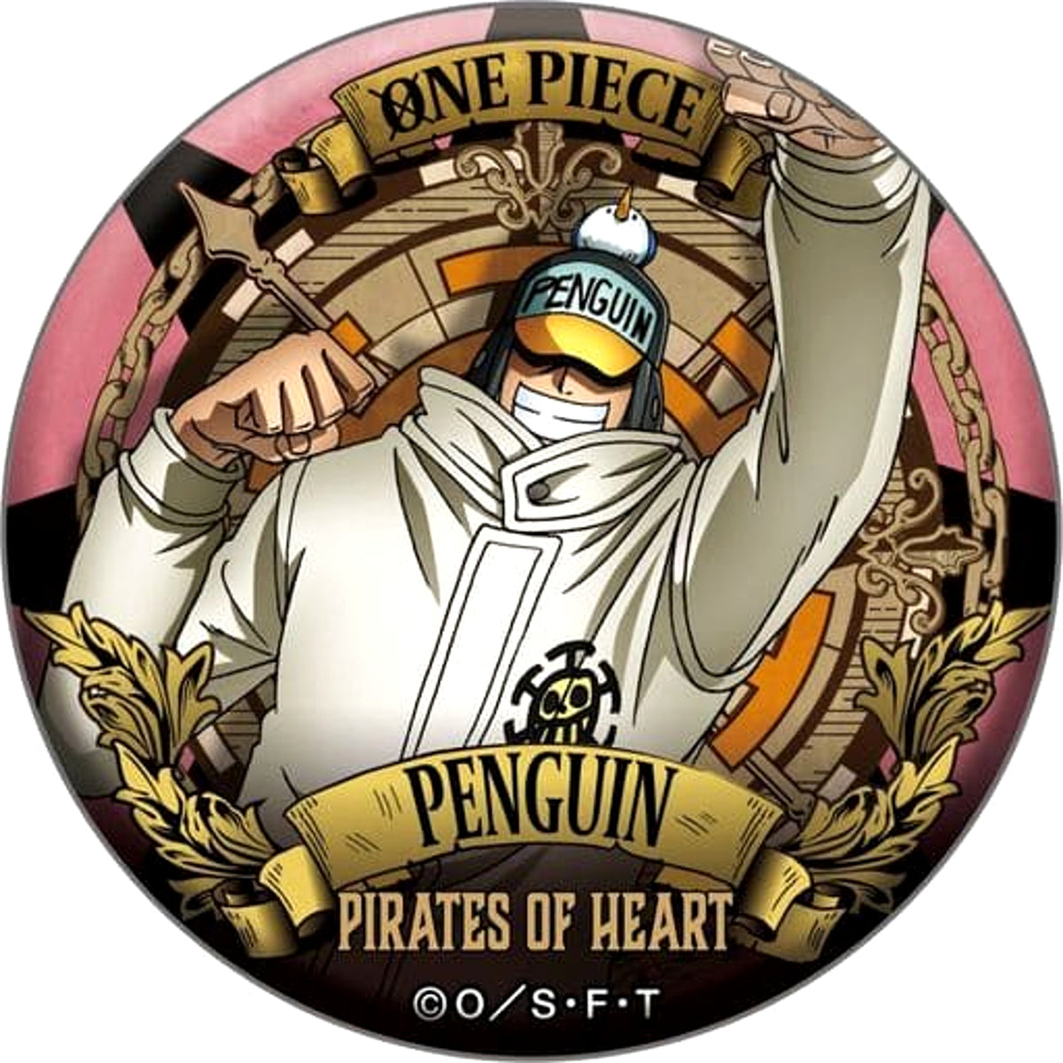 One Piece Penguin Ultimate Crew Dodeka Can Badge Buttons [USED]