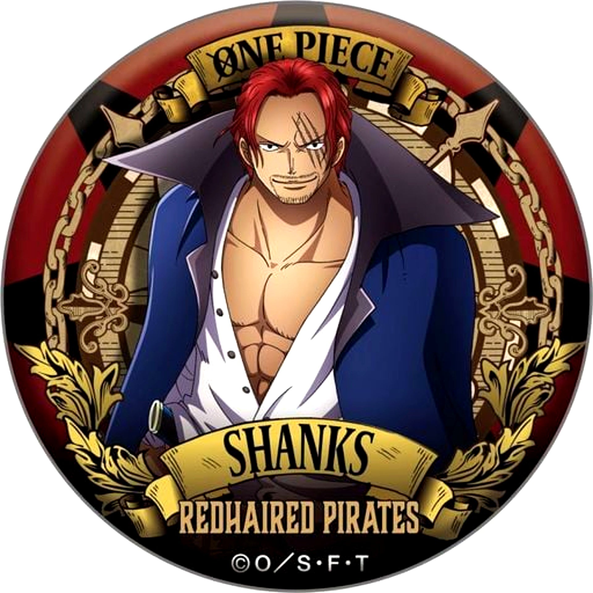 Shanks One Piece Ultimate Crew Dodeka Button [USED]