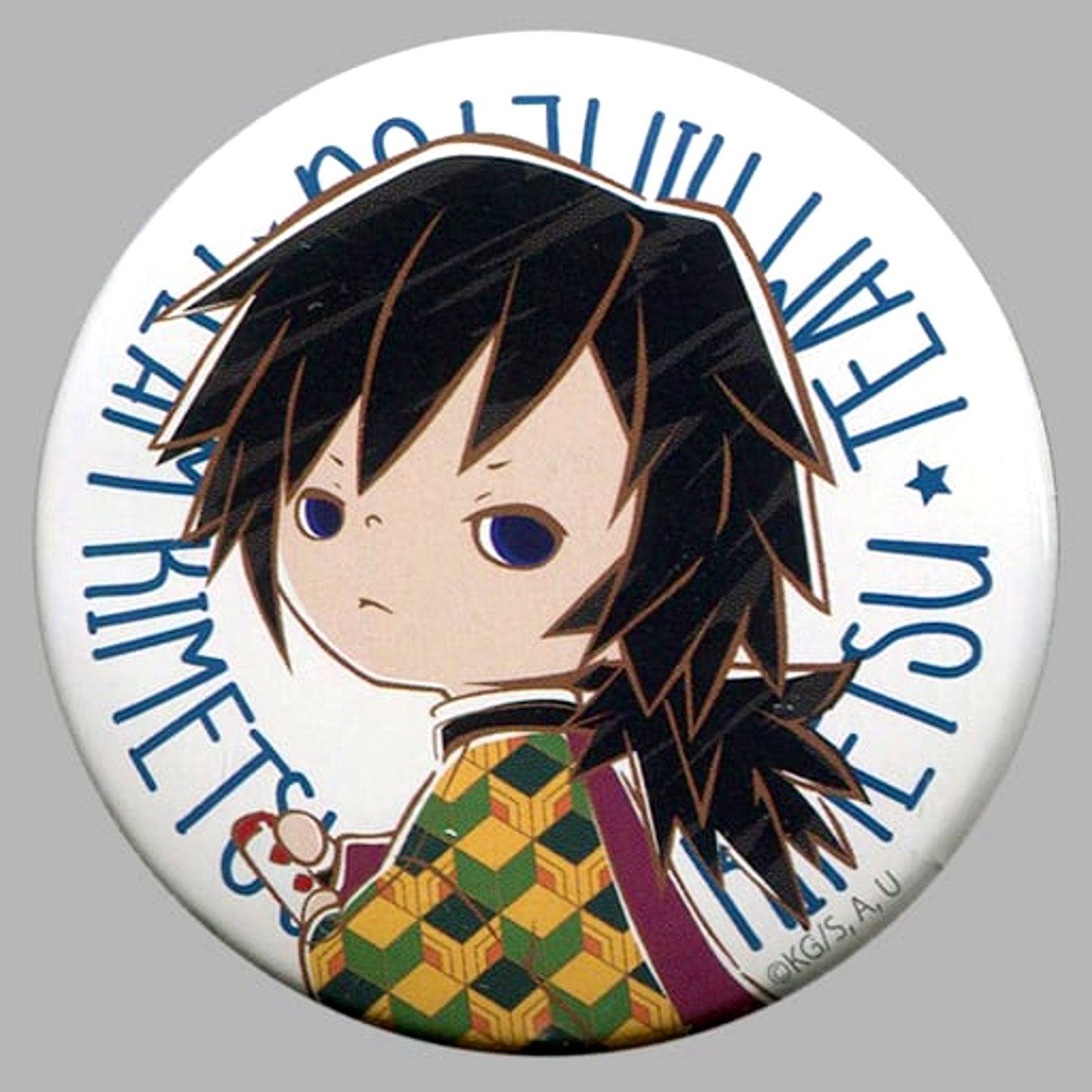 Giyu Tomioka Demon Slayer: Kimetsu no Yaiba Trading Button Don Quijote Ltd [USED]