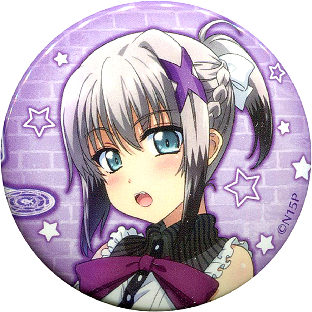 Lord Dearch Magical Girl Lyrical Nanoha 15th Anniversary Party Chara Badge Collection Button [USED]