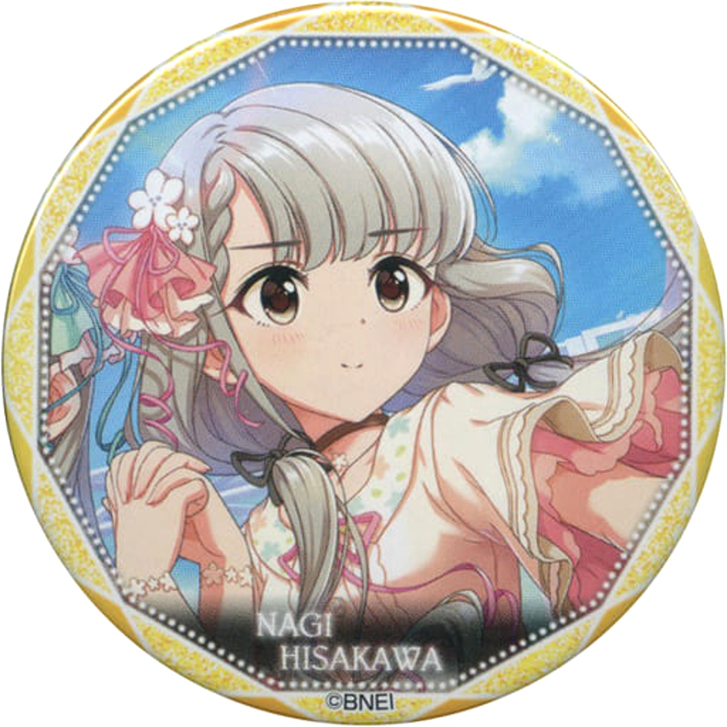 THE IDOLM@STER Cinderella Girls Nagi Hisakawa Normal Trading Can Badge Part 2 B Tokyu Hands Limited Buttons [USED]