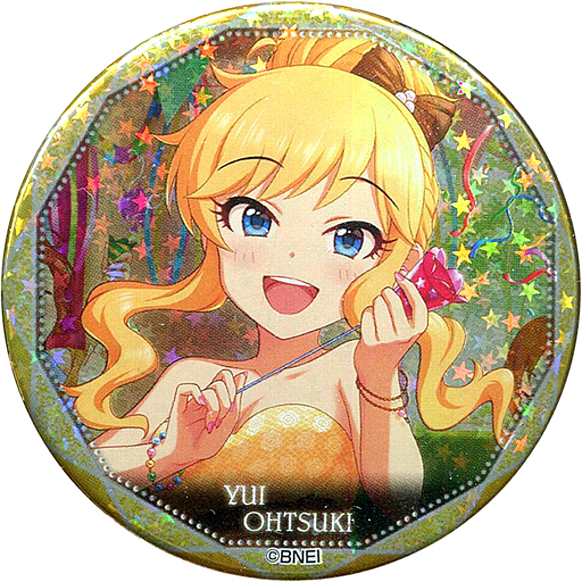 Yui Ohtsuki Hologram The Idolmaster Cinderella Girls Trading Badge Vol. 2 B The Idolmaster x Tokyu Hands Limited [USED]