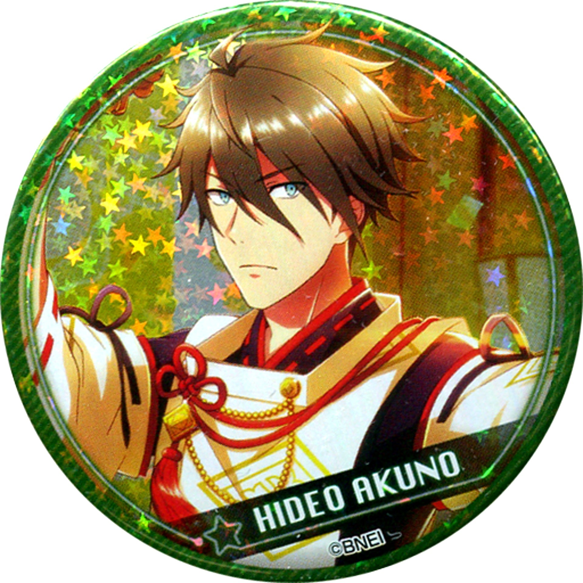 Hideo Akuno Hologram Idolmaster SideM x Tokyu Hands Limited Trading Button Vol.2 B [USED]