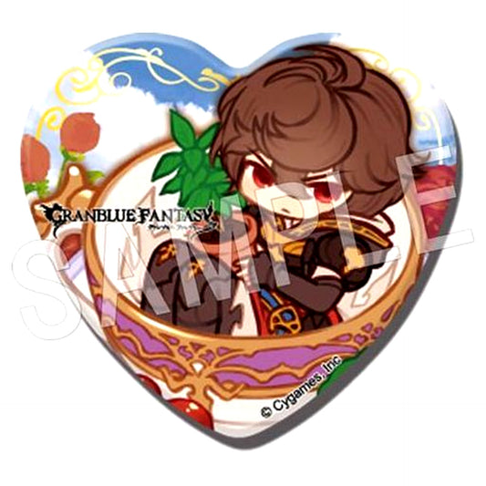 Sandalphon GRANBLUE FANTASY Trading Heart Shape Button [USED]
