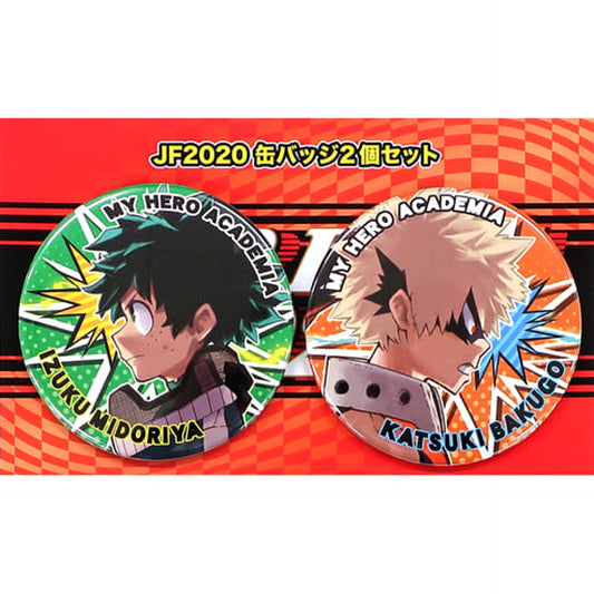 My Hero Academia Izuku Midoriya Katsuki Bakugo Collection Can Badge JF2020 Limited Version. Jump Festa 2020 Limited Set of 2 Buttons [USED]