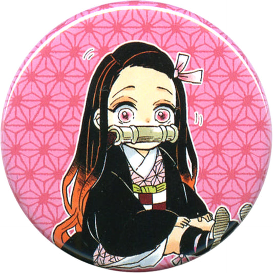 Nezuko Kamado Background: Hemp Leaves Demon Slayer: Kimetsu no Yaiba Collection Button Petit Character Ver. Jump Festa 2020 Limited [USED]