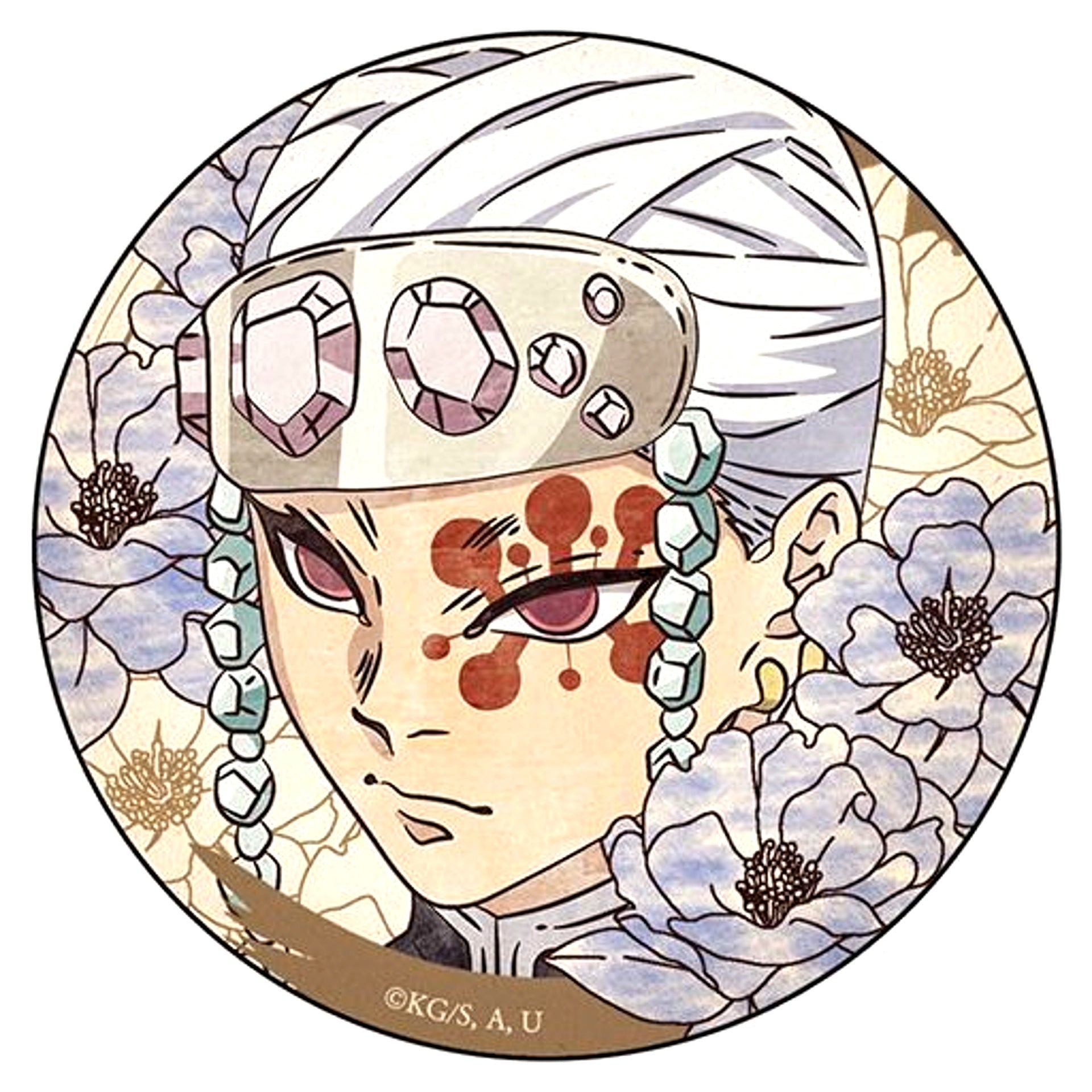 Tengen Uzui Demon Slayer Button [USED]