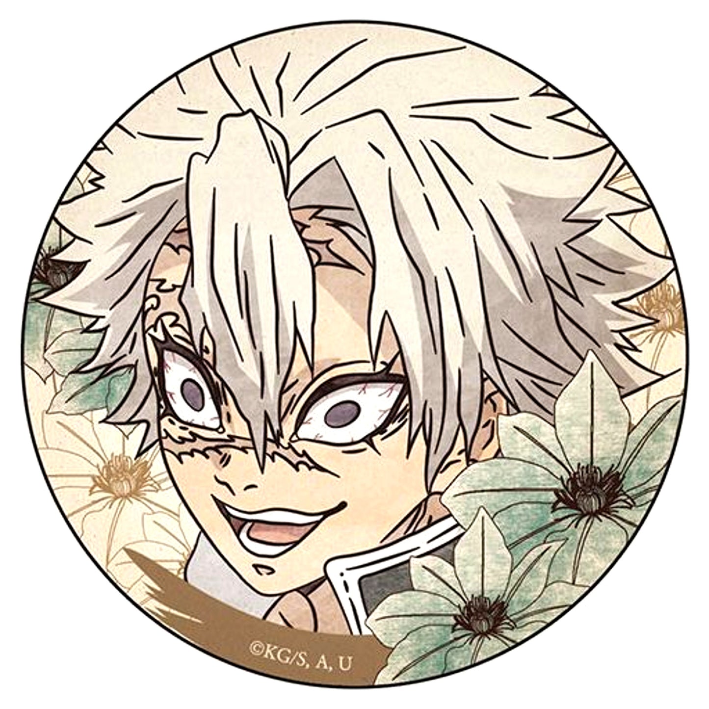 Sanemi Shinazugawa Button Demon Slayer [USED]
