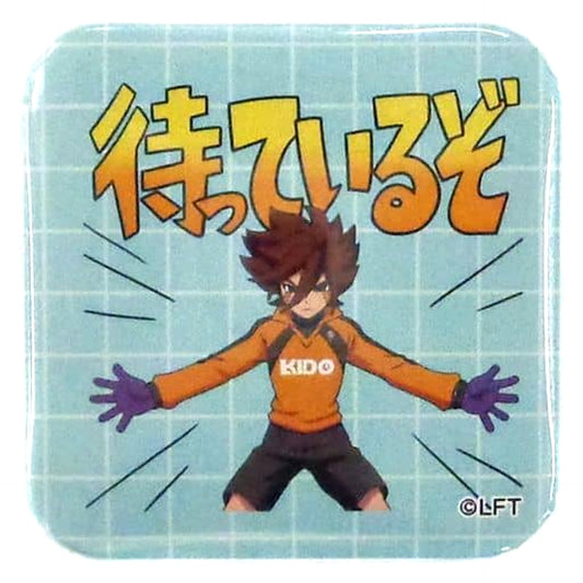 Inazuma Eleven Kojiro Genda I'll Be Waiting Trading Square Can Badge Inazuma Eleven Exhibition: Super Dash in 2020! in Ikebukuro Marui Limited Buttons [USED]