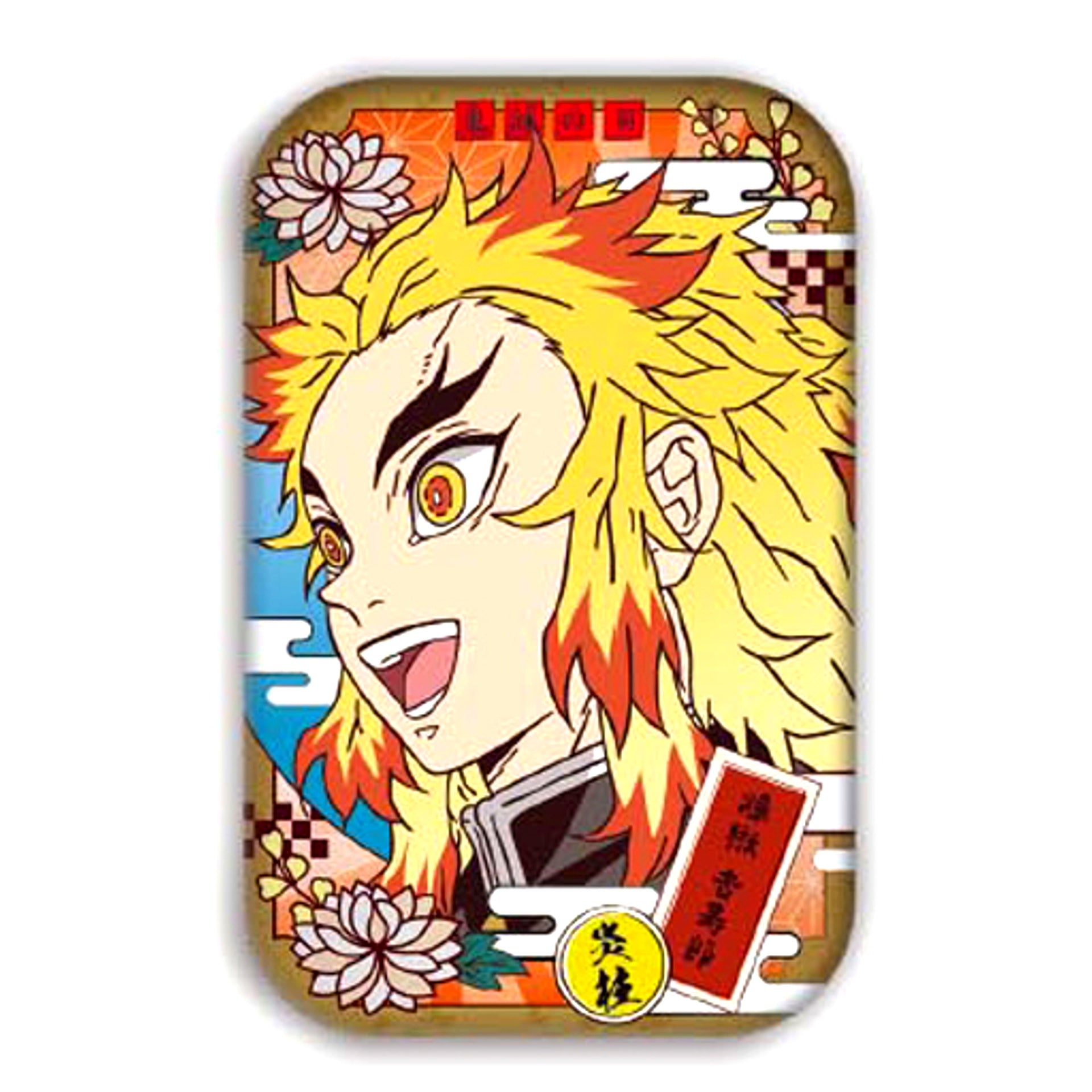 Kyojuro Rengoku Demon Slayer: Kimetsu no Yaiba Marukaku Button 3 [USED]