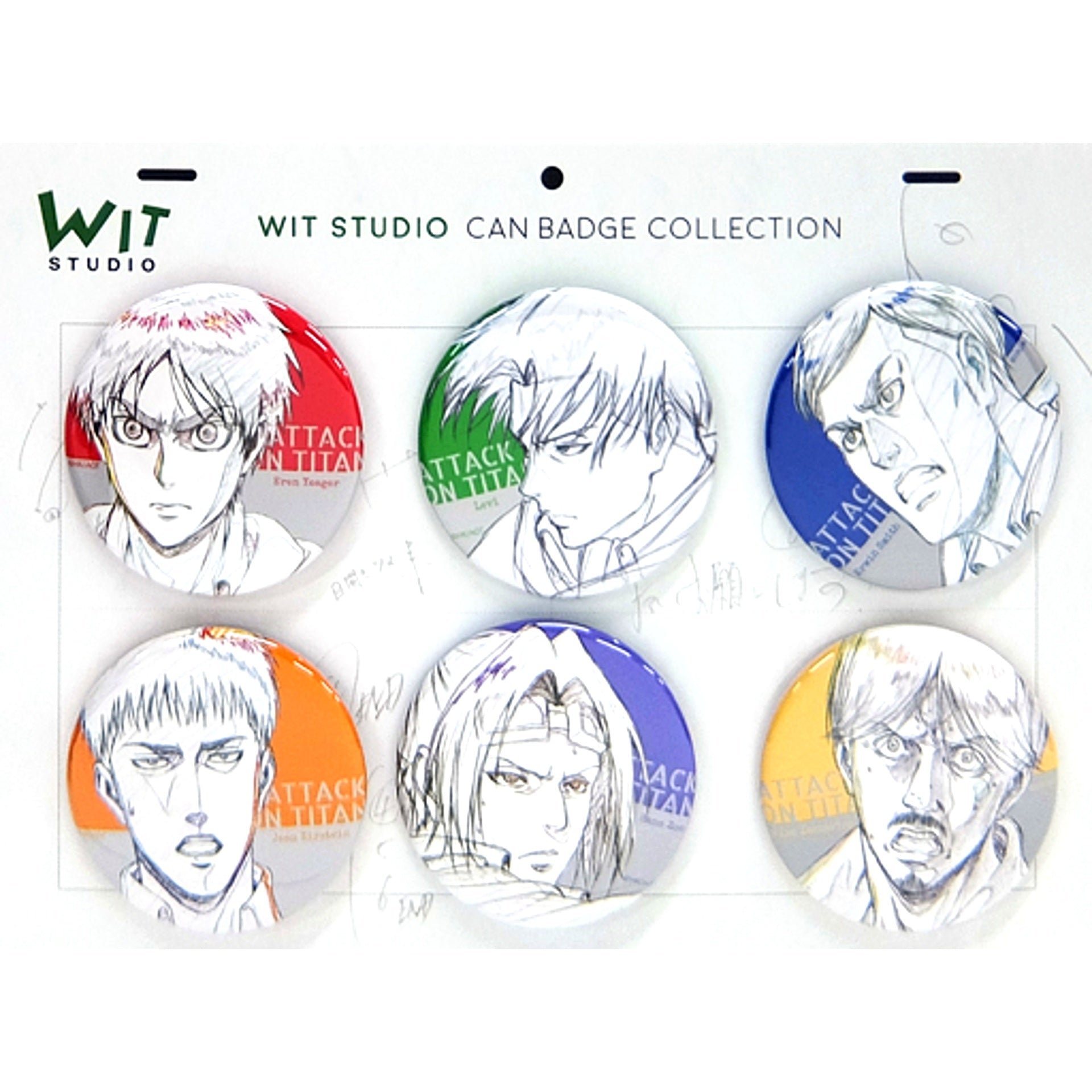 Group Badge Collection - Set of 6 C Attack on Titan Season 2 [USED]