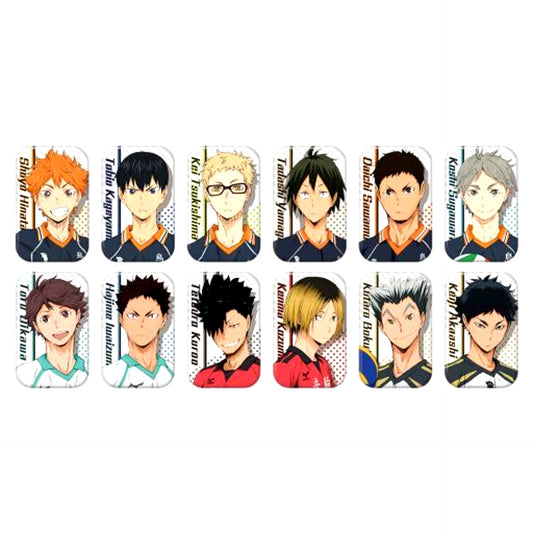 Set of 12 Haikyu!! TO THE TOP Marukaku Button [USED]