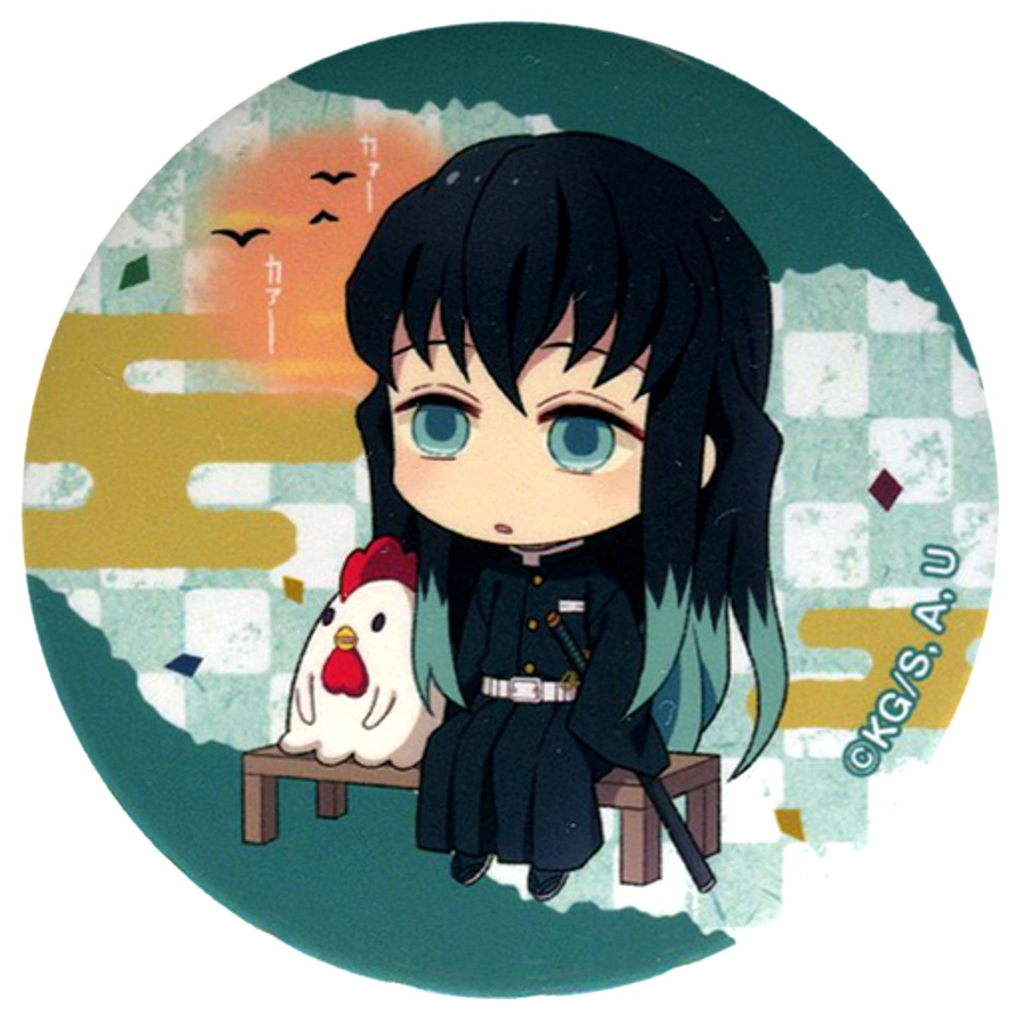 Muichiro Tokito Demon Slayer Lawson Button Collabo Shop Ltd [USED]