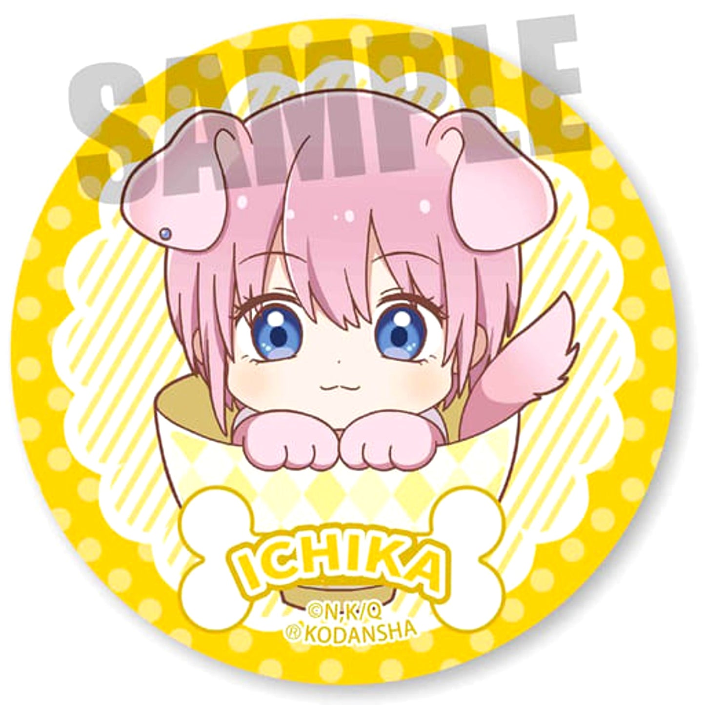 The Quintessential Quintuplets Ichika Nakano Wankomeshi Can Badge Buttons [USED]
