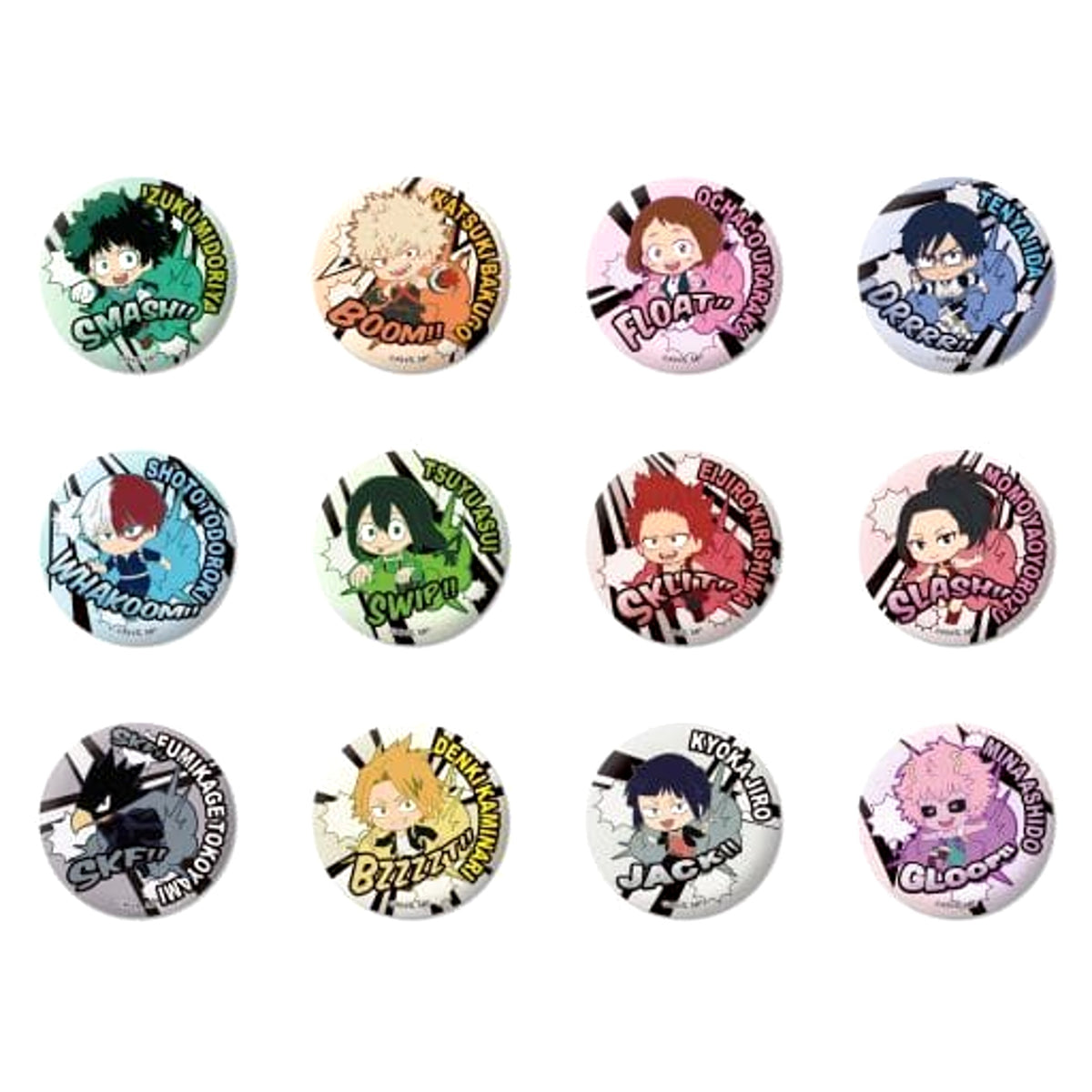 My Hero Academia Izuku Midoriya & Others 2.5 Trading Can Badge All 12 Types Set Buttons [USED][Pre-Order]