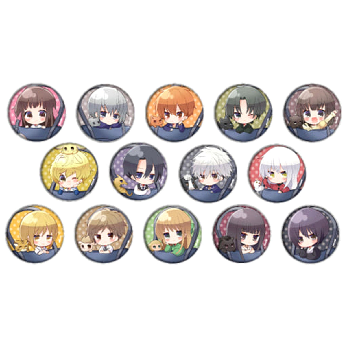 Fruits Basket Souma Kyou & Others With Me All 14 Types Set Buttons [USED]