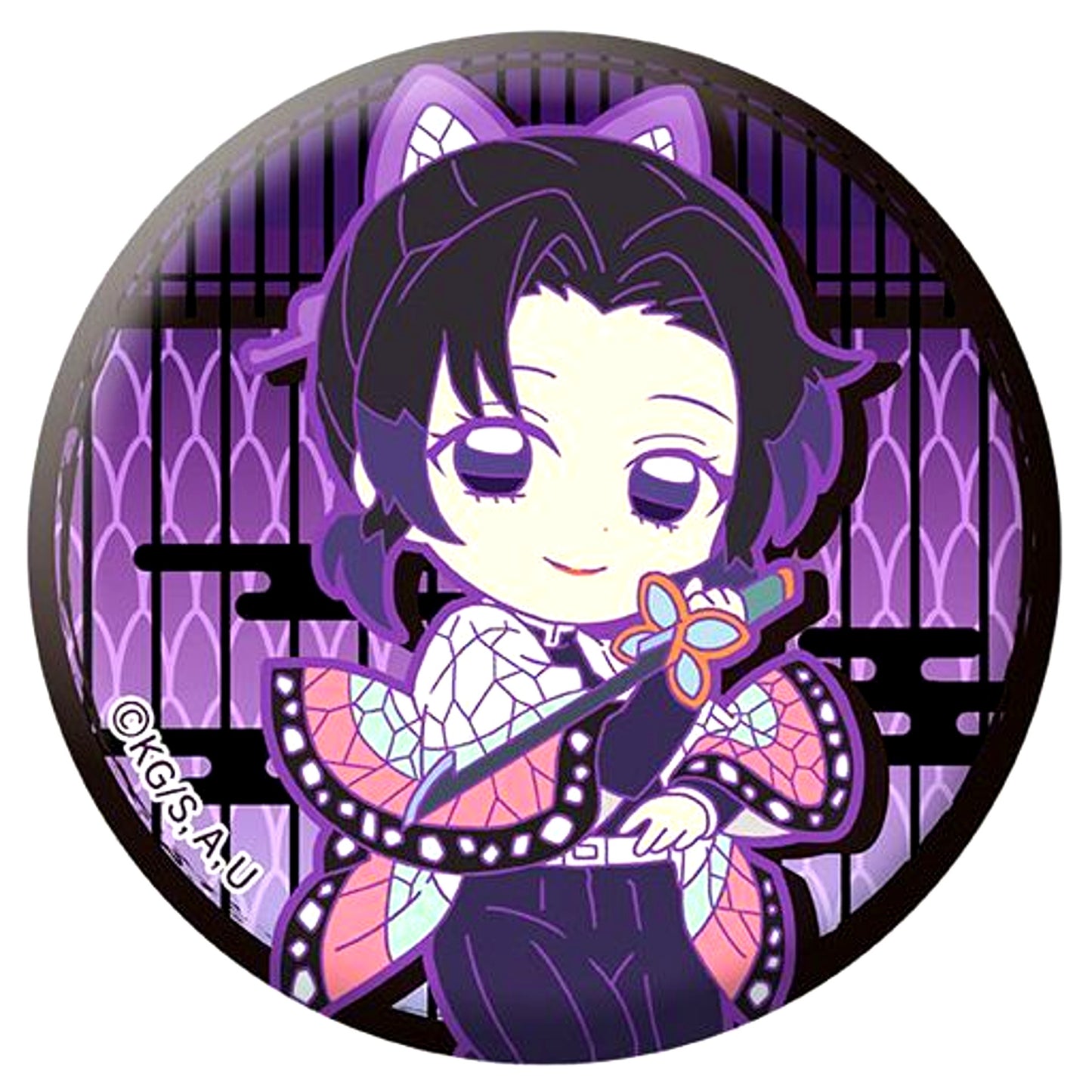 B. Shinobu Kocho Demon Slayer: Kimetsu no Yaiba Cloth Button Collection Vol.2 [USED]