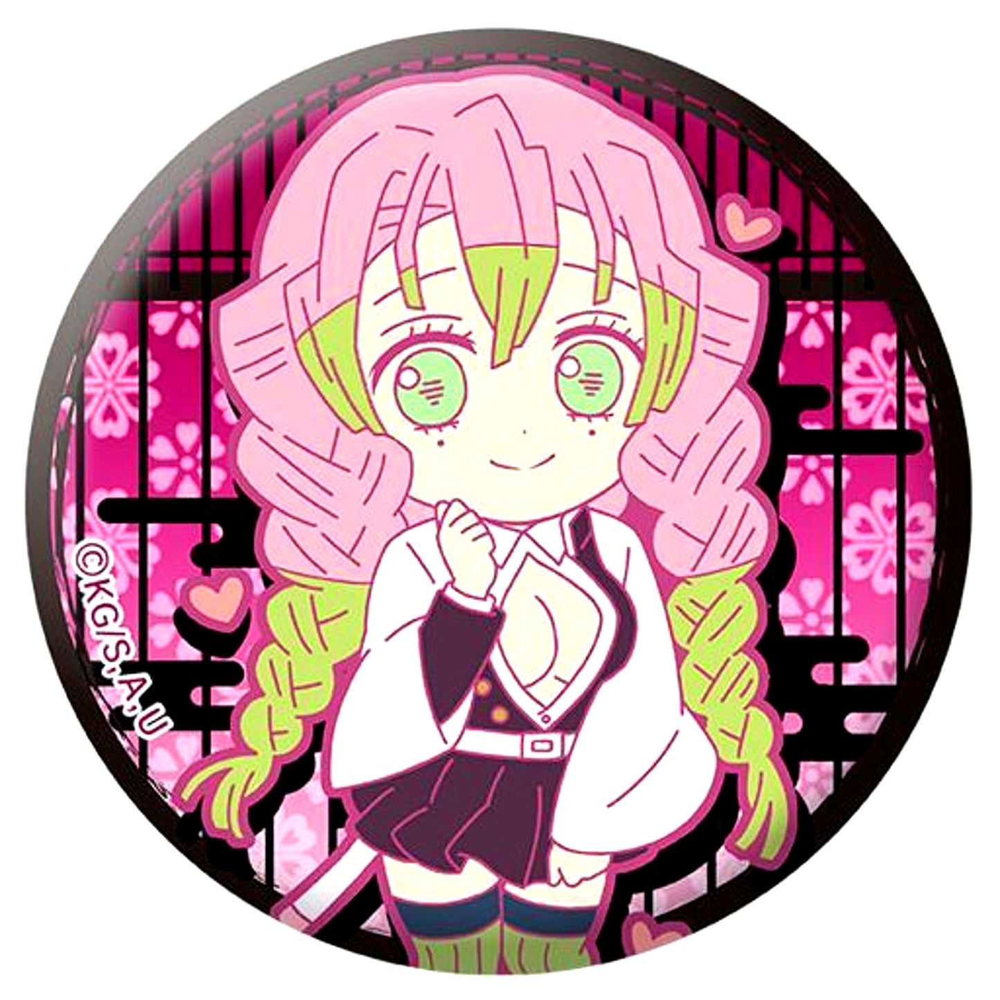 Mitsuri Kanroji F. Demon Slayer Fabric Button Collection Vol. 2 [USED]
