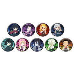 Demon Slayer: Kimetsu no Yaiba Shinobu Kocho & Others Cloth Can Badge Collection Second Edition All 9 Types Set Buttons [USED]