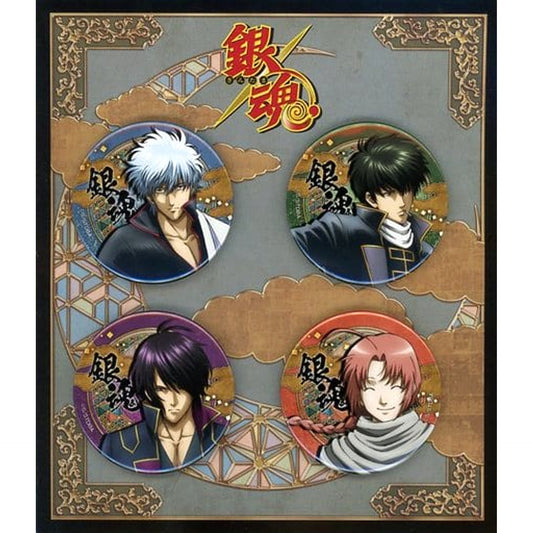 Gintama Gintoki Sakata & Others Newly Drawn Can Badge Jump Festa 2020 Limited Set of 4 Buttons [USED]
