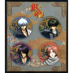 Gintama Gintoki Sakata & Others Newly Drawn Can Badge Jump Festa 2020 Limited Set of 4 Buttons [USED]