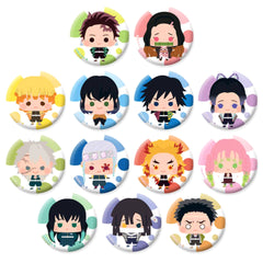 Demon Slayer: Kimetsu no Yaiba Nezuko Kamado & Others Cheechara Trading Can Badge All 13 Types Set Buttons [USED]