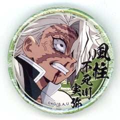 Demon Slayer: Kimetsu no Yaiba Sanemi Shinazugawa Nosebleed Lottery Badge Sanemi Shinazugawa Ver. Character Emaki Cafe in Ufotable Cafe Limited Buttons [USED]
