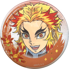 Demon Slayer: Kimetsu no Yaiba Kyojuro Rengoku Wet Color Series Can Badge Village Vanguard Limited Buttons [USED]