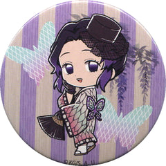 Demon Slayer: Kimetsu no Yaiba Shinobu Kocho Can Badge Real Nazotoki Game: Gangu-ya ni Hisomu Oni o Ute! Fair animate Limited Buttons [USED]