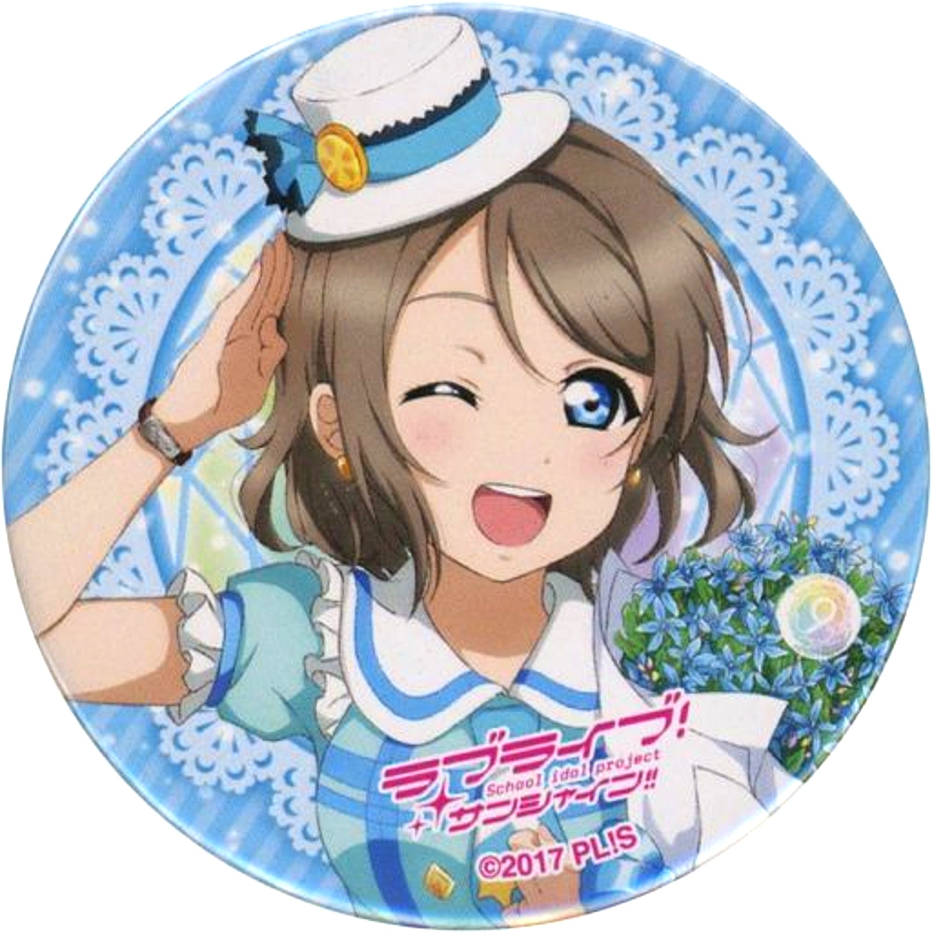 You Watanabe Love Live! Aqours & Saint Snow Button LoveLive! Series 9th Anniversary Love Live! Fes Gacha [USED]