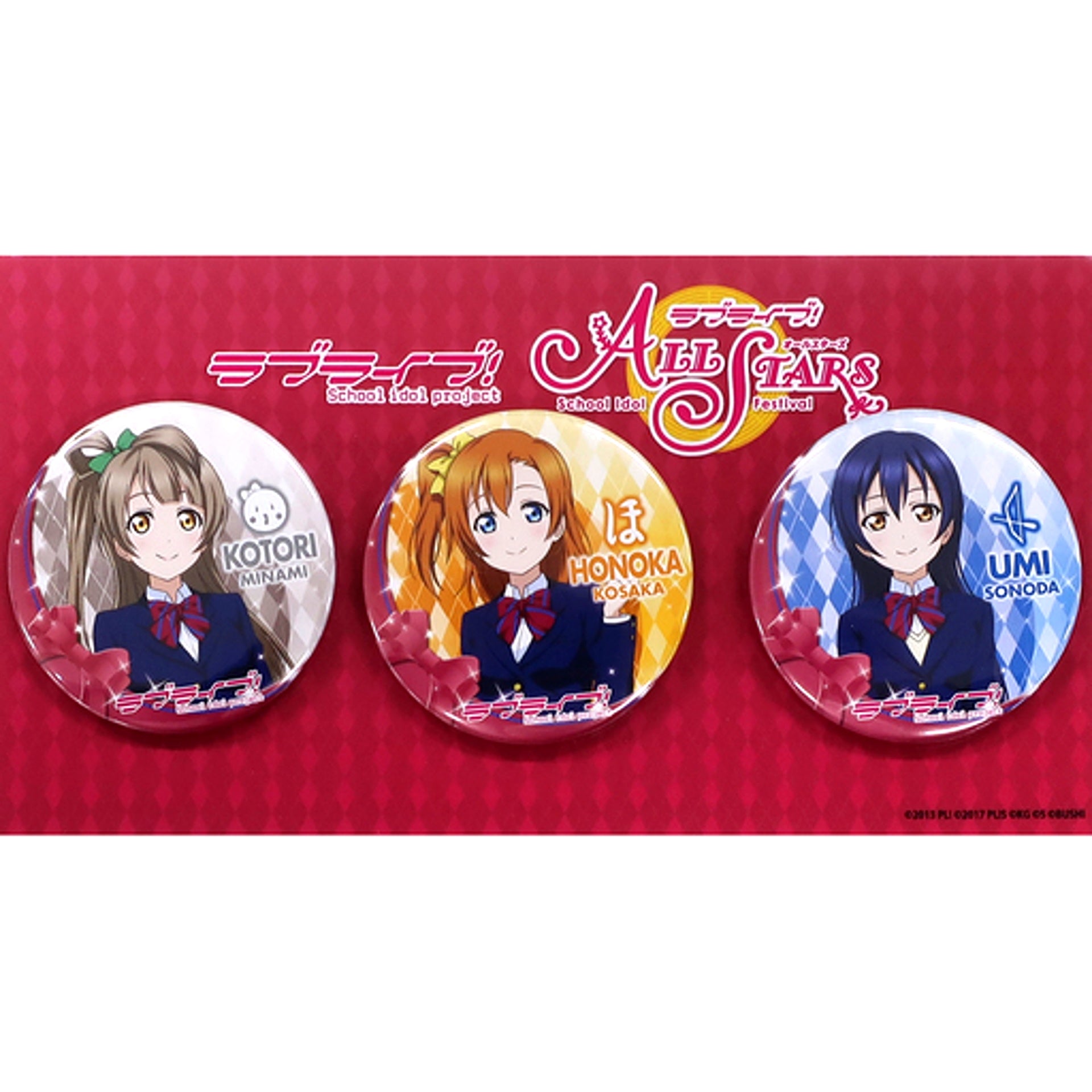 Mu's 2nd Year Set of 3 Official Button SIFAS Ver. LoveLive! Series 9th Anniversary Love Live! Fes [USED]