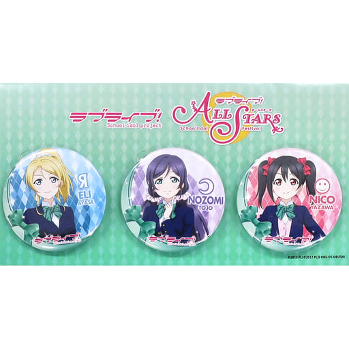 Love Live! M's 3rd Grade Official Badge Set Sukusta Ver. 3rd Grade Love Live! Series 9th Anniversary Love Live! Festival Limited Set of 3 Buttons [USED]