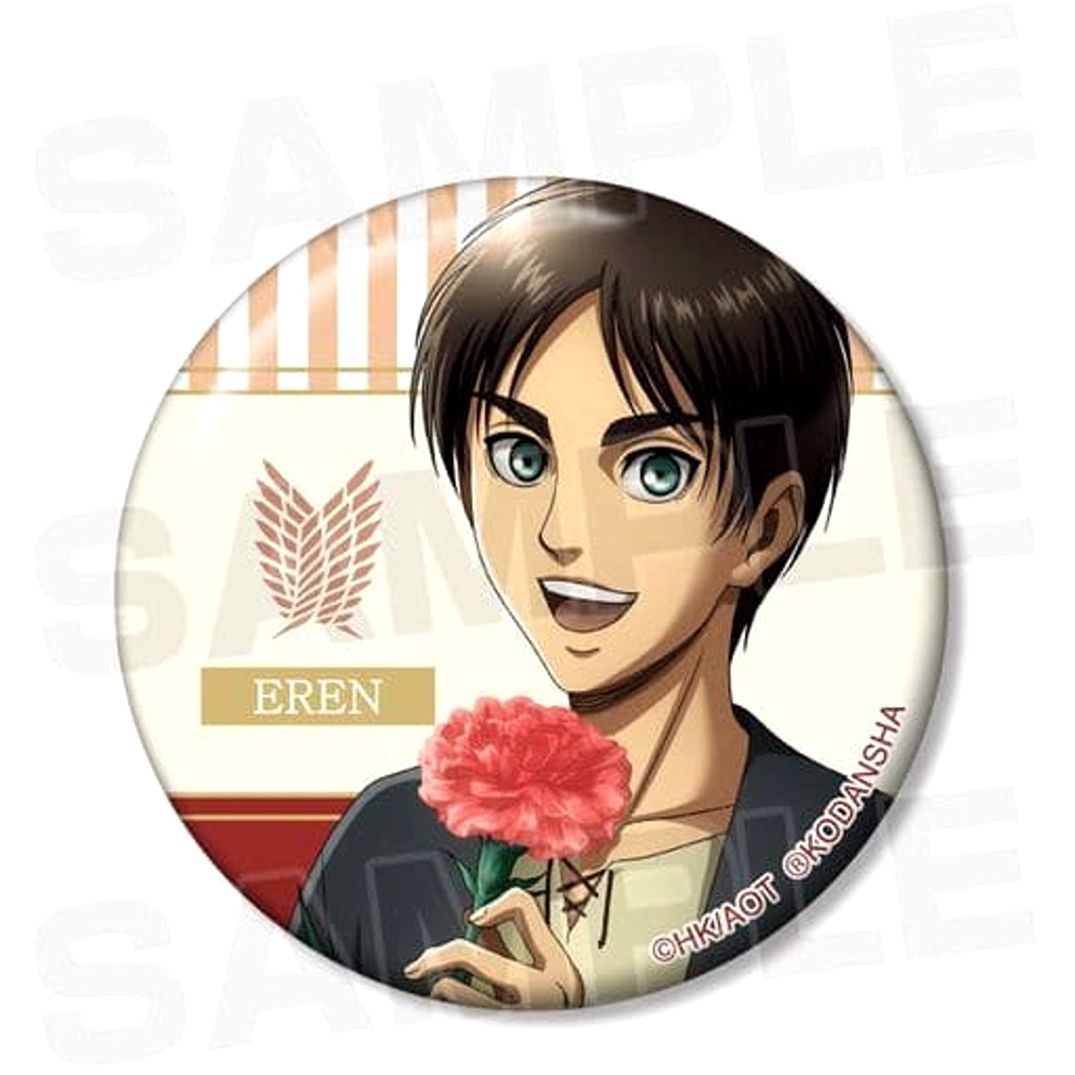 Ellen Yeager Attack on Titan Newly Drawn Illustration Random Button [USED]